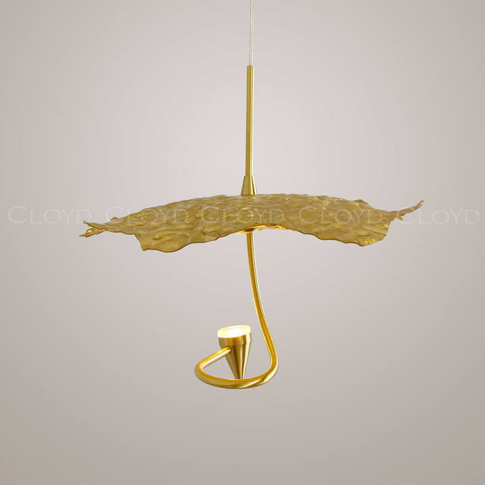 Подвесной светильник Cloyd KIRIBATI P1 / Ø25 см - латунь (арт.11375)