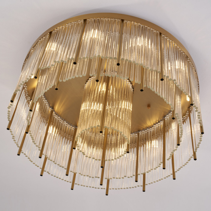 Потолочный светильник Cloyd CARTEL-A FM15 / Ø65 см - латунь (арт.10636)