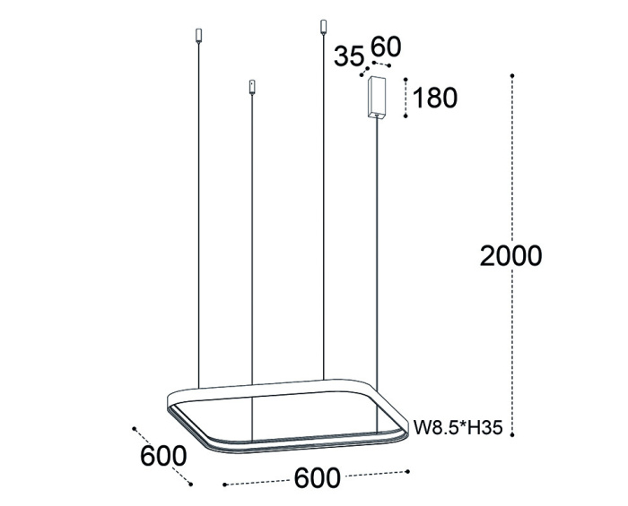 Светильник подвесной Italline IT013-6031 gold 3000K