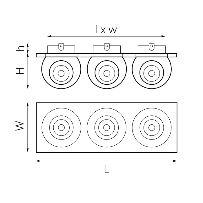 Комплект из светильника и рамки Intero Intero BALL Lightstar i536647464