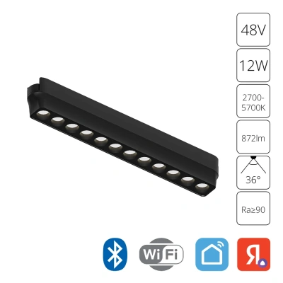 Магнитная трековая система Arte Lamp RAPID A2954PL-1BK