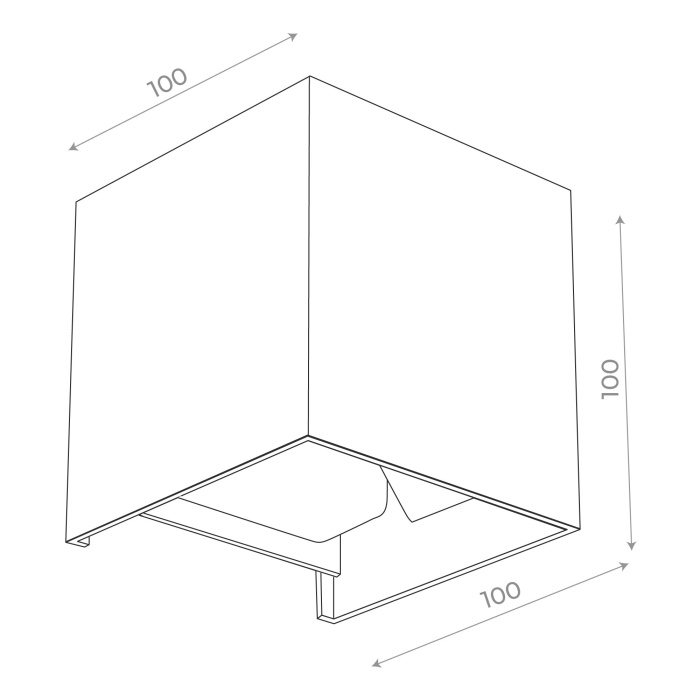 Светильник уличный настенный ST-Luce SL560.401.02 Черный/Черный LED 2*3W