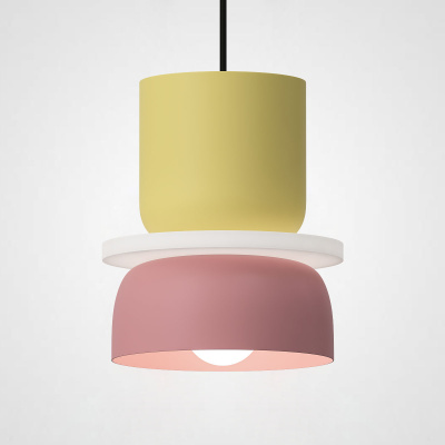 Подвесной светильник ILO D18,5 yellow/pink ImperiumLoft