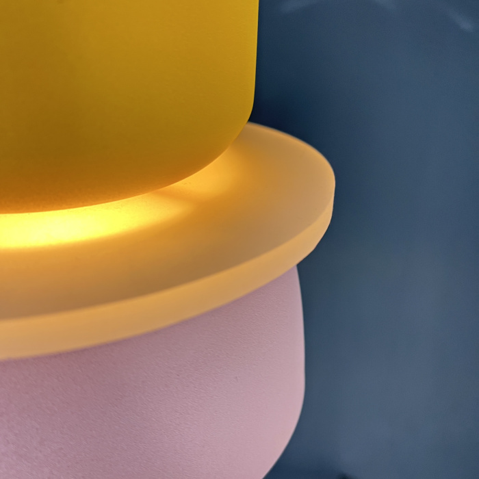 Подвесной светильник ILO D18,5 yellow/pink ImperiumLoft