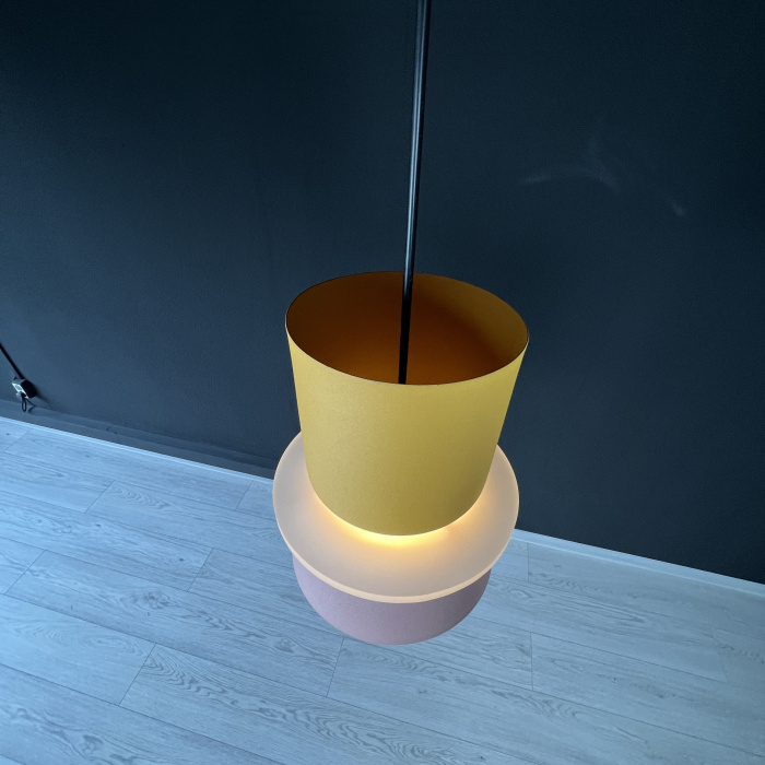 Подвесной светильник ILO D18,5 yellow/pink ImperiumLoft