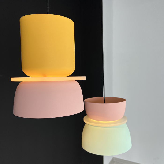 Подвесной светильник ILO D18,5 yellow/pink ImperiumLoft