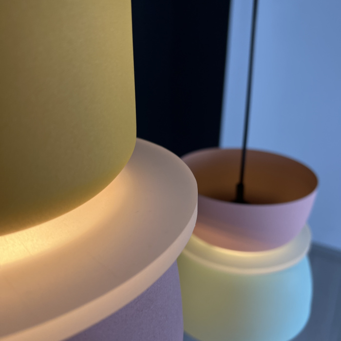 Подвесной светильник ILO D18,5 yellow/pink ImperiumLoft