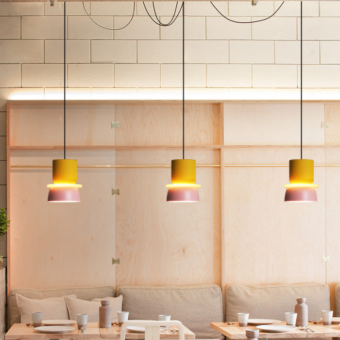 Подвесной светильник ILO D18,5 yellow/pink ImperiumLoft