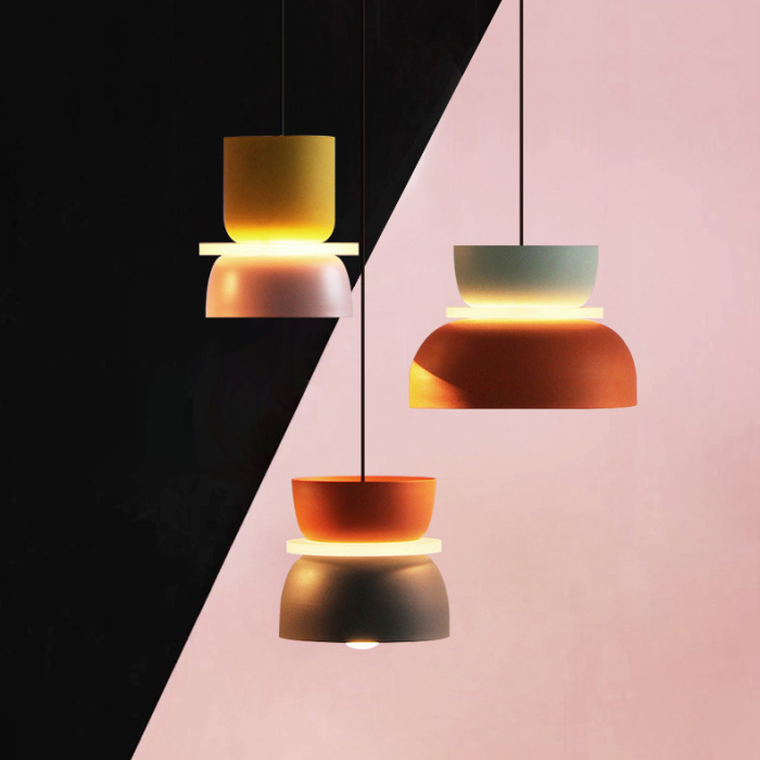 Подвесной светильник ILO D18,5 yellow/pink ImperiumLoft