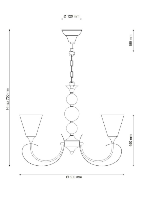 Люстра подвесная Lucia Tucci MANDORIA 099.3