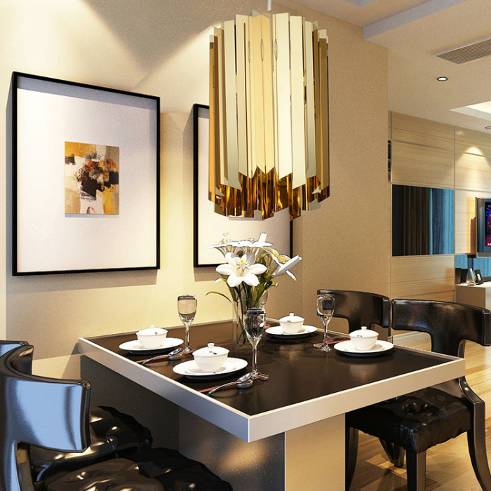 Подвесной светильник Tom Kirk Facet Pendant Gold ImperiumLoft