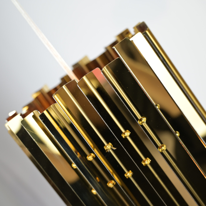 Подвесной светильник Tom Kirk Facet Pendant Gold ImperiumLoft