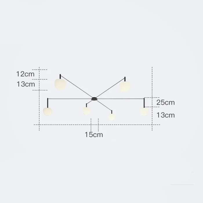Потолочная люстра RANGEL L6 ImperiumLoft