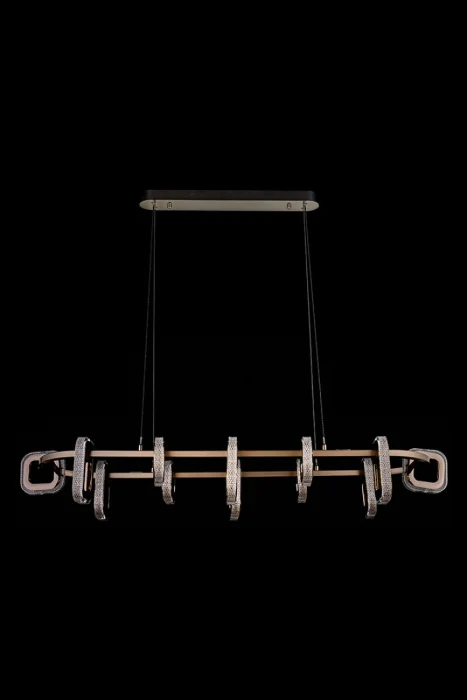 Подвесная люстра Leon Theona LE7701/12L Grey/Black Chrome