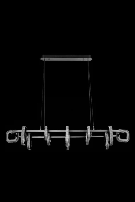 Подвесной светилдьник Leon Theona LE7701/12L Grey/Black Chrome