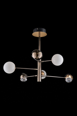 Подвесная люстра Leon Lilith LE7709/6G Black/Chrome/Gold
