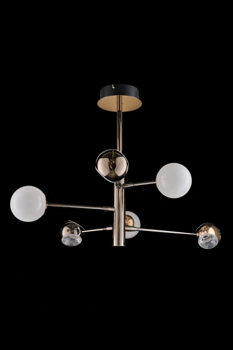 Подвесная люстра Leon Lilith LE7709/6G Black/Chrome/Gold