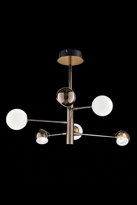 Подвесная люстра Leon Lilith LE7709/6G Black/Chrome/Gold