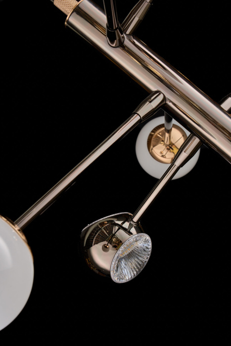 Подвесная люстра Leon Lilith LE7709/6G Black/Chrome/Gold