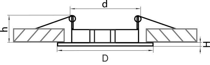 Светильник точечный встраиваемый декоративный под заменяемые галогенные или LED лампы Lega 11 Lightstar 011047
