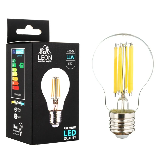 Светодиодная лампа Leon LE-A60-11W-4000K-E27/CL