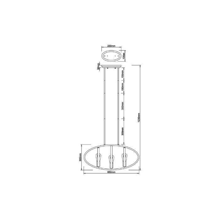 Подвесной светильник VL5115P03 Vele Luce