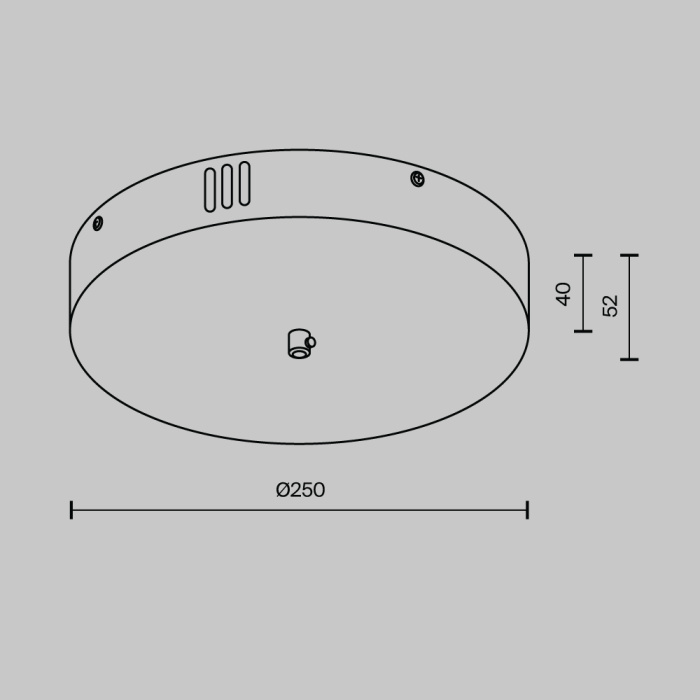 Потолочная чаша для ввода питания с блоком питания системы Maytoni CA031B-B