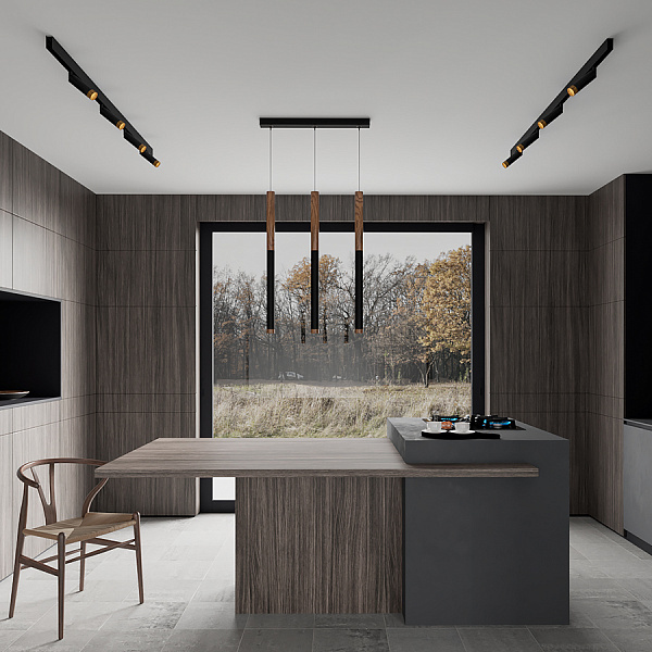 Подвесной светильник Ledron E T40 Wooden 100 Wh