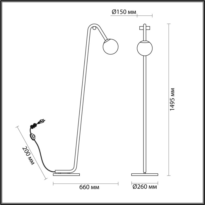 Торшер DEXTER LUMION 6500/1F