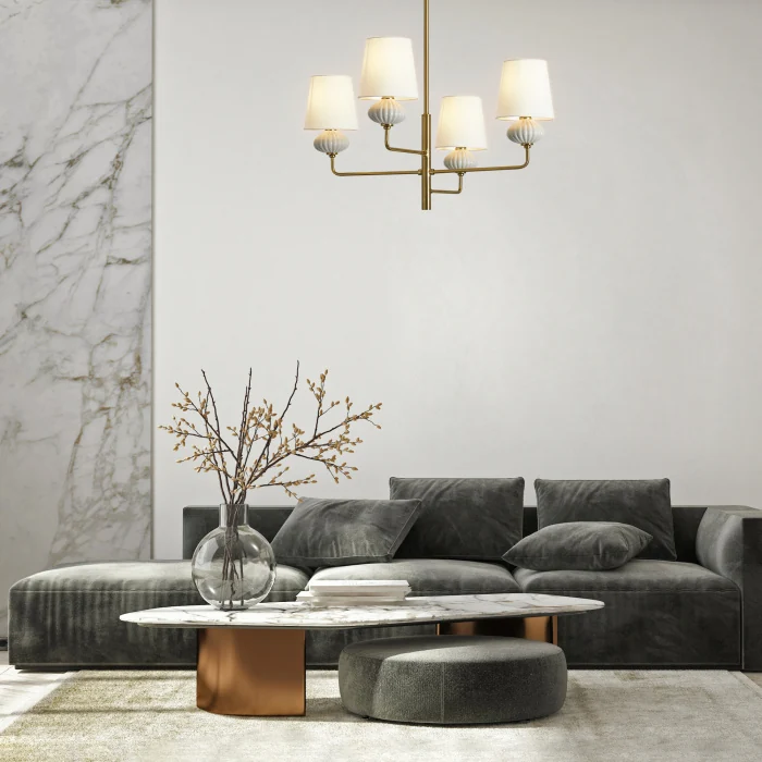 Люстра на штанге Freya Ceramics FR2029PL-06BS