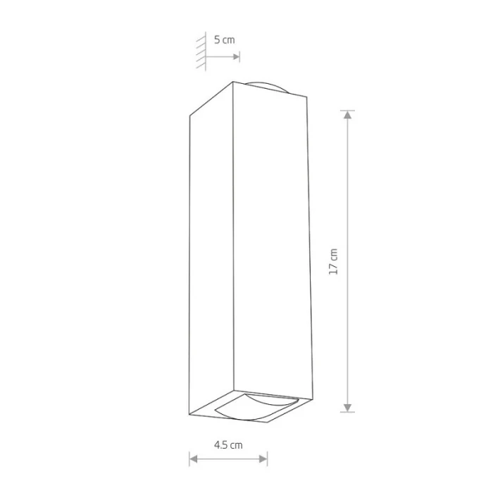 Уличный настенный светодиодный светильник Nowodvorski Lens Led 9113