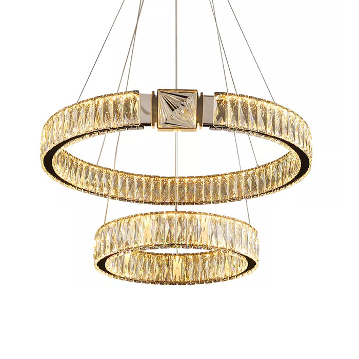 Подвесная люстра Delight Collection D8010 D8010P/2R/D600+400 gold