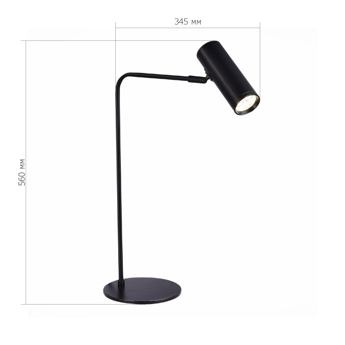 Прикроватная лампа ST-Luce Черный/Черный LED 1*3W 3000K SL1006.404.01