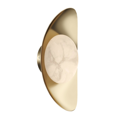 Светильник настенный ST-Luce Золотистый/Алебастр LED 1*7W 3000K SL6229.201.01