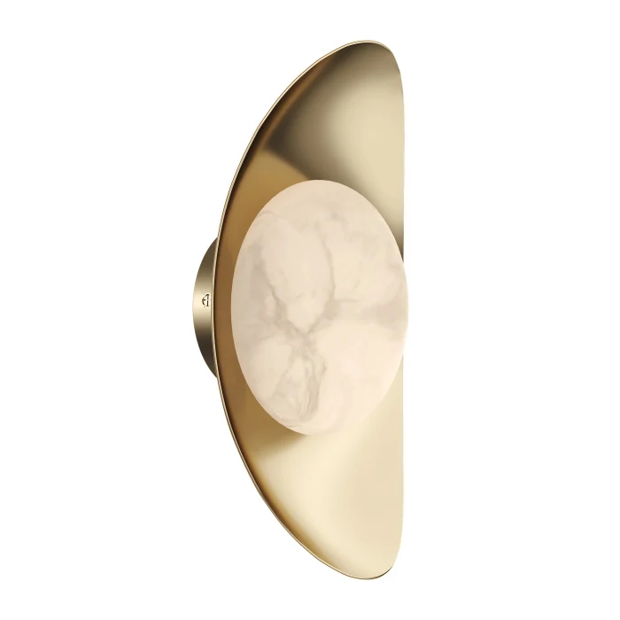 Светильник настенный ST-Luce Золотистый/Алебастр LED 1*7W 3000K SL6229.201.01
