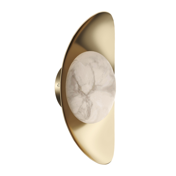 Светильник настенный ST-Luce Золотистый/Алебастр LED 1*7W 3000K SL6229.201.01