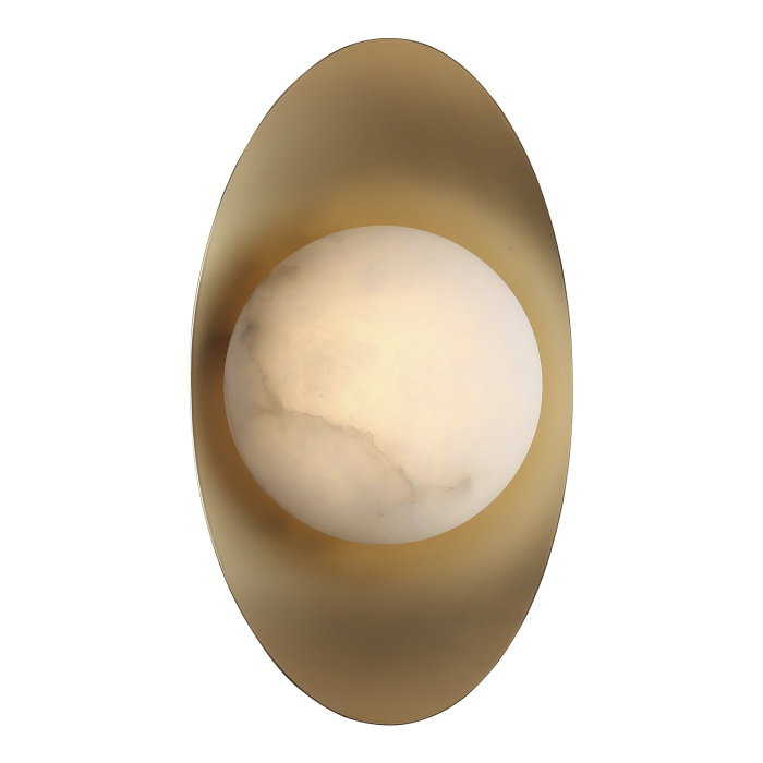 Светильник настенный ST-Luce Золотистый/Алебастр LED 1*7W 3000K SL6229.201.01