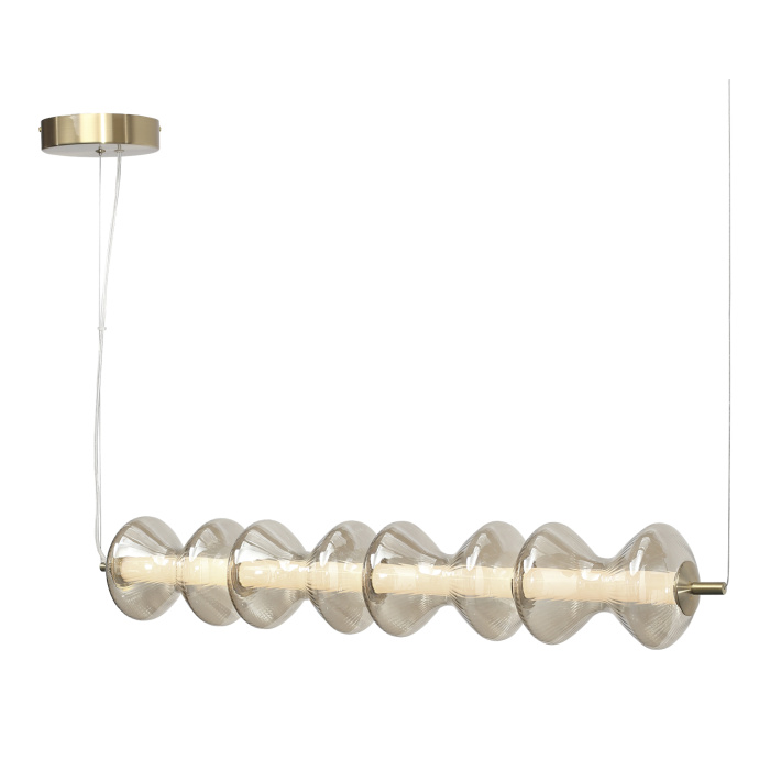 Светильник подвесной ST-Luce золото/коньячный LED 1*22W 3000K SL6136.223.01