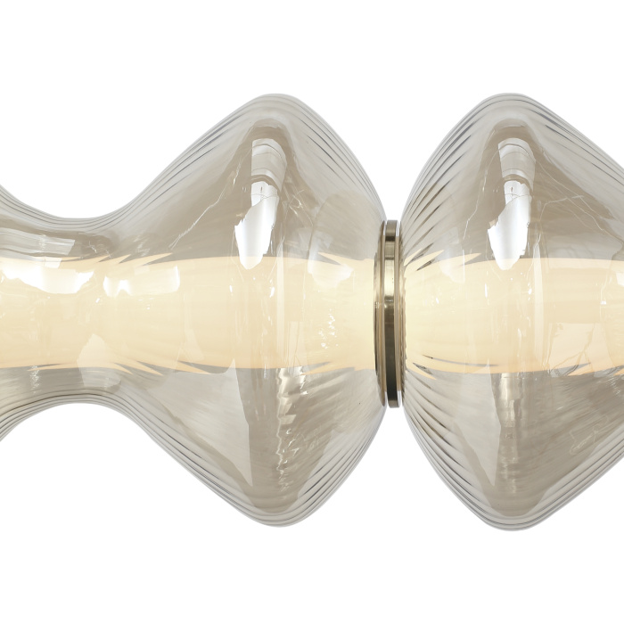 Светильник подвесной ST-Luce золото/коньячный LED 1*22W 3000K SL6136.223.01