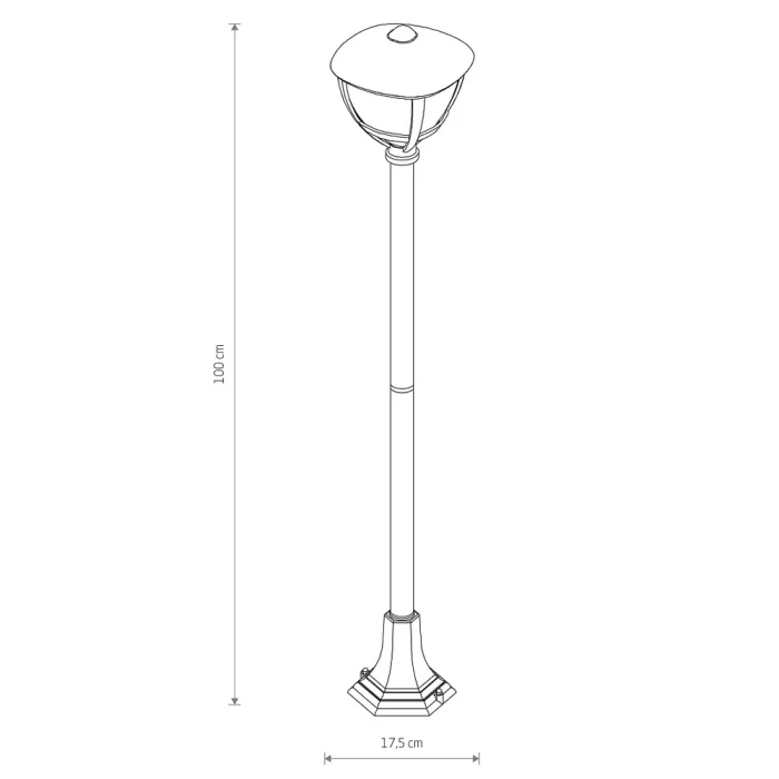 Уличный светильник Nowodvorski Amelia Black 10497