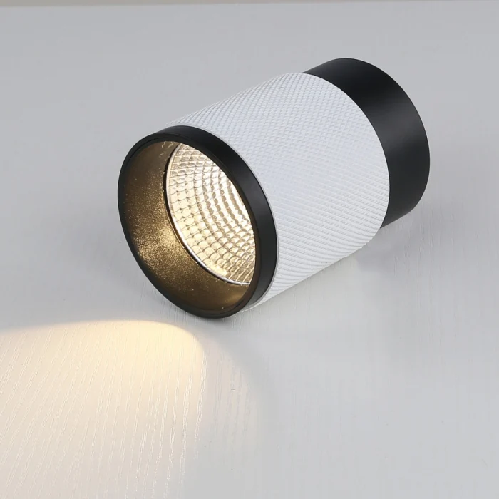 Светильник накладной iLedex Delta 1955-10W-3000K-36 BK+WH