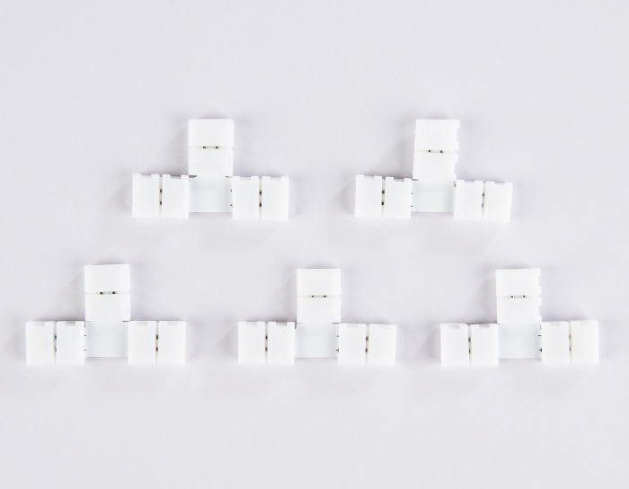 Соединитель T для светодиодной ленты 2835 12/24V (2 конт.) GS6901 (5шт) Ambrella light GS6901