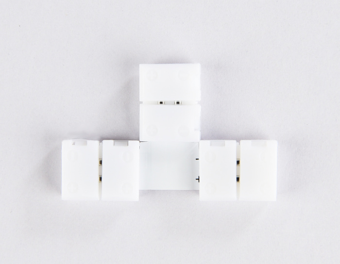 Соединитель T для светодиодной ленты 2835 12/24V (2 конт.) GS6901 (5шт) Ambrella light GS6901