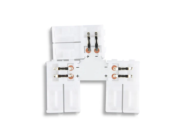 Соединитель T для светодиодной ленты 2835 12/24V (2 конт.) GS6901 (5шт) Ambrella light GS6901