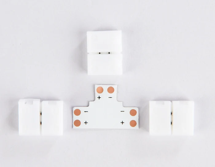 Соединитель T для светодиодной ленты 2835 12/24V (2 конт.) GS6901 (5шт) Ambrella light GS6901