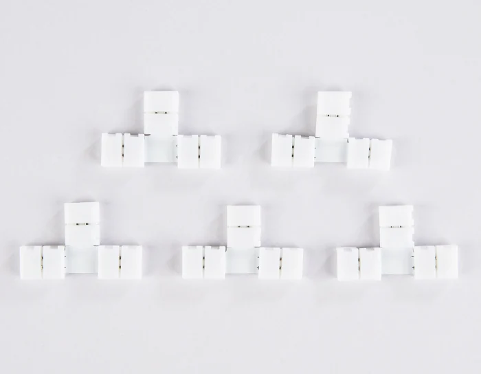 Соединитель T для светодиодной ленты 2835 12/24V (2 конт.) GS6901 (5шт) Ambrella light GS6901