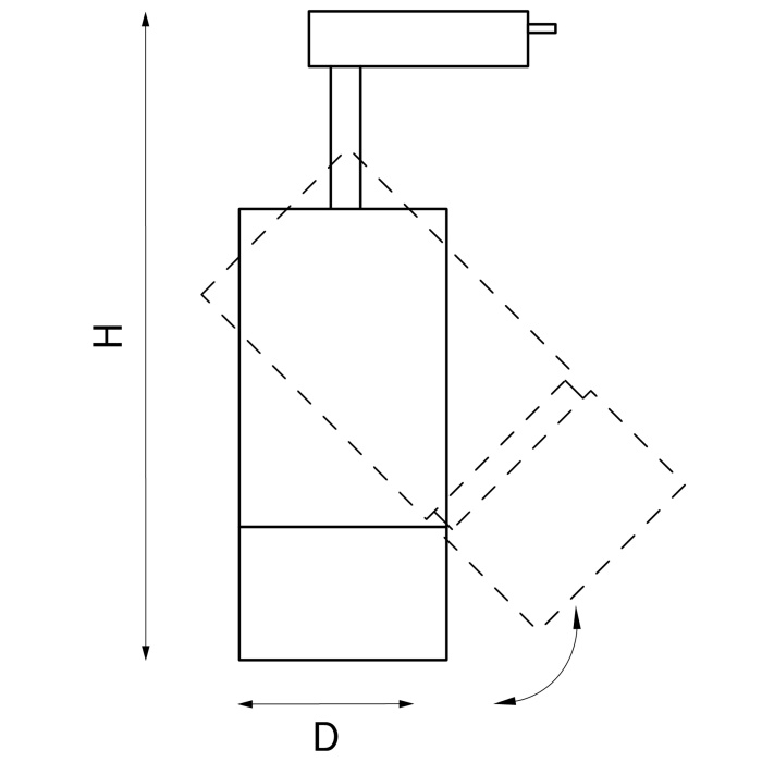 Светильник светодиодный для 1-фазного трека Volta Lightstar 229437