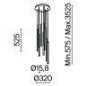 Подвесная люстра Maytoni Light Stick MOD236PL-L54B3K