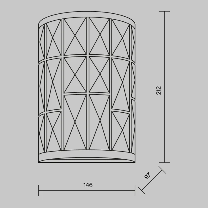 Бра Maytoni Gelid MOD184-WL-01-CH