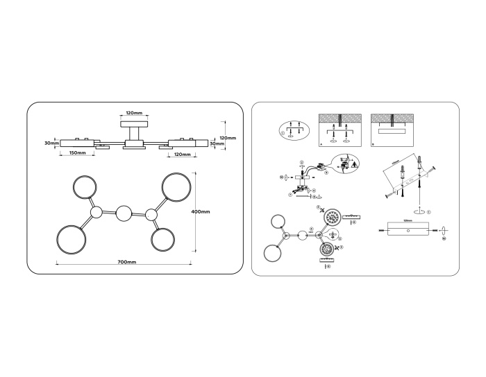 Потолочный светодиодный светильник Ambrella Light FL4860